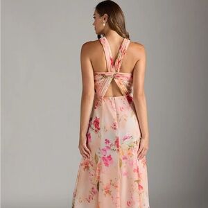 Azazie Elegant Floral Dress in Pink - NWT